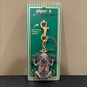 Piper K | Rhinestone Frog Bag Charm